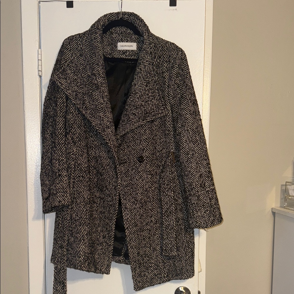Calvin Klein Herringbone Coat